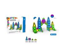 NIVOR Classic 96-Piece Magnetic Construction Set The Building Blocks Castle NIVOR Multicolor