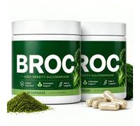 Nivora Broc High-Density Sulforaphane, Sulforaphane Supplement with Broccoli Seed Extract, Brocelite & Brainy Broc, Focus & Balance, 90 Capsules (2pcs)