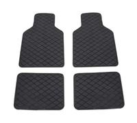 NIVQH 4Pcs Leather Car Floor Mats For Tesla Model X 5-seats 2015-2022,Front Rear Row Auto Mat All Full Coverage Waterproof Non-Slip Protection,A/Black