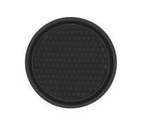 NIVQH Car Coaster Cup Holder For Mitsubishi Lancer Evolution IX 2005-2007,Shockproof Insulation Silicone Non-Slip Durable Drink Mat Accessories Interior Decor,A/Black