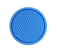NIVQH Car Coaster Cup Holder For Mitsubishi Lancer Evolution VIII 2003-2005,Shockproof Insulation Silicone Non-Slip Durable Drink Mat Accessories Interior Decor,E/Blue