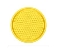 NIVQH Car Coaster Cup Holder For Mitsubishi Lancer Evolution X 2008-2014,Shockproof Insulation Silicone Non-Slip Durable Drink Mat Accessories Interior Decor,CYellow