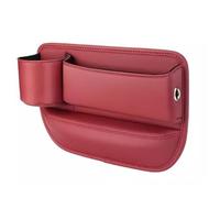 NIVQH Car Seat Gap Organiser For Mitsubishi Space Star 2013-2015, Pu Leather Cup Holder Storage Box Coins Phones Small Essentials & Tools From Falling,C1/Red - Pilot