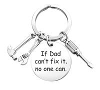 Niwieoi 1 Pcs Dad Keyring,From Daughter,From Son,A Durable Dad Keyring,Unusual Funny Gifts Idea Men,Keychain with Small Tool Kit