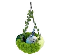 Niwugady Bird Hammock Hanging Bed - Comfortable Thick Coral Velvet Warm Nest Cage Accessories Swing for Parrot Budgie Lovebird Conure Quaker, S