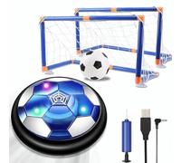 NIWWIN Air Power Soccer Ball, Rechargeable Hover Ball with LED Lights, Includes Net and Goal to Simulate a Soccer Game, Indoor and Outdoor Toy for Children Ages 3-12.