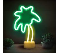 NIWWIN Cactus Neon Sign,Neon Signs for Bedroom with Holder Base, Battery or USB Operated, Light Decoration for Christmas Birthday Party Living Room Bedroom Table Kids Gifts (Coconut Palm)