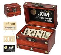 NIX Gift - Funny Gifts for All Who Want Nothing, Du wolltest JA NICHTS, Money Gifts Packaging Birthday with Treasure Chest & Birthday Card Nothing Birthday Gift for Wife Man