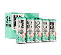 Nix & Kix | Cucumber & Mint | 100% Natural Premium Sparkling Soft Drink | Low Calorie & Vegan Friendly | No Added Sugar Or Sweeteners | 250ml x 24 Pack