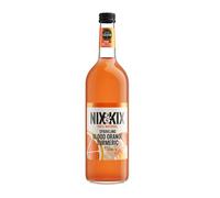 Nix & Kix Natural Blood Orange & Turmeric Sparkling Soft Drink, Low Calorie & Vegan Friendly, 750 ml (Pack of 8)