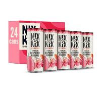 Nix & Kix | Raspberry & Rhubarb | 100% Natural Premium Sparkling Soft Drink | Low Calorie & Vegan Friendly | No Added Sugar Or Sweeteners | 250ml x 24 Pack