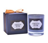NIX LONDON UK Scented Candle Gift Set - Soy Wax Aromatherapy Candle for Women & Men, Long Burning, Non-Toxic, Glass Jar, 200g (40+ Hours) (Tobacco & Oak)