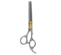 Nixcer Hair Thinning Scissors -Sharp Teeth CNC Blade with Fine Adjustment - 420C J2 Japanese Steel Professional Thinners for Men, Women (Sand, 6.5")