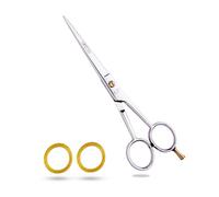 Nixcer Professional Super Cut Hairdressing Scissors. Barber Scissors for Saloon & Home- High Carbon Stainless Steel with Pointed Tip for Precision Cutting (Silver, 6.5")