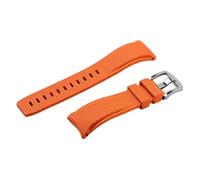 Nixiamy FKM Fluororubber Watch Band Curved End Soft Rubber Replacement Band Strap 20mm 21mm 22mm Quick Release Watch Bands Waterproof Soft Breathable for Men Women