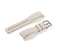 Nixiamy FKM Fluororubber Watch Band Curved End Soft Rubber Replacement Band Strap 20mm 21mm 22mm Quick Release Watch Bands Waterproof Soft Breathable for Men Women
