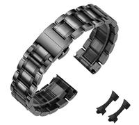 Nixiamy Metal Watch Universal Metal Replacement Stainless Steel Watch Straps with Straight & Curved End for Men Women,8 Sizes(14mm-24mm) 4 Colors(Gold,Sliver,Black,Gold-Silver Two Tone)