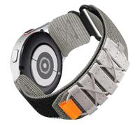 Nixiamy Nylon Watch Strap 20mm 22mm Canvas Quick Release Strap,Nylon Sports Watch Strap Reinforced Magic Tape for Men Large Wrist, grey, 22mm, strip