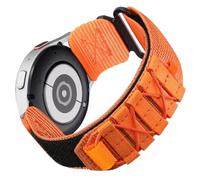 Nixiamy Nylon Watch Strap 20mm 22mm Canvas Quick Release Strap,Nylon Sports Watch Strap Reinforced Magic Tape for Men, orange, 20mm, strip