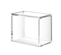 Nixiara Acrylic Display Case - Clear Organiser, Magnetic Box | Thick UV Protection Shelf for Cards Perfume Collector Museum Home Study Room Living Room Cabinet Table Hobby Bedroom Decoration