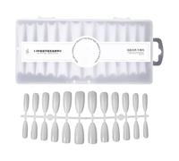 Nixiara Acrylic Tips, Nail Tips for Acrylic Nails, 240 Pieces Thin Acrylic Nail Tips, French Nail Tips, Half Cover Nail Tips, Simple Nail Extension Set for Manicure Salons