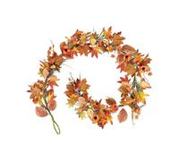 Nixiara Autumn Garland - Thanksgiving Party Decorations - Autumn Leaves Garland Outdoor Decoration | Halloween Party Decorations Fireplace Patio Garden Bedroom