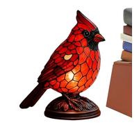 Nixiara Bird Shape Lamps For Home Decoration,Illuminated Red Statue,Animal Shape Resin Lamp - For Bedside Living Room Home On Kitchen Worktop Bookcase In