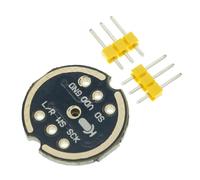 Nixiara Blue Breakout Board with Adjustable Reinforcement, MEMS Microphone Breakout Module | I2S Interface Microphone Amplifier, MEMS Microphone Breakout with High Sensitivity