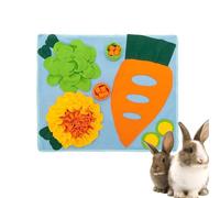 Nixiara Bunny Foraging Mat, Bunny Snuff Mat for Rabbits,Bunny Feeding Mat Stimulation Hay Bank - Interactive Puzzle Toy Slow Feeder Treat Dispenser for Dogs and Hamster