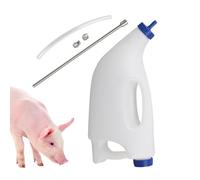 Nixiara Calf Feeder, Calf Feeder - Farm Animal Drencher, 4L Large Mouth Screw Traincher with Tube, Esophageal Fluid Feeding Probe for