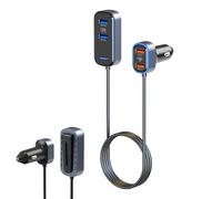 Nixiara Car Chargers For Mobile Phones | 75W Universal Multi-Port - Multi Port Car Charger Adapter | For Tablet Laptop SUV Camper Truck Sedan Car Travel Home Office Home Business Trip