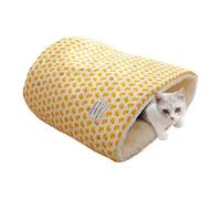 Nixiara Cat Bed Cave Sleeping Bag, Cat Winter Sleeping Bag | Cold Weather Kitten Bag,Round Barrel Shaped Cat Nest Warm Deep Sleep Hamster Puppy Bed Cave