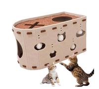 Nixiara Cat Scratching Board House | Hideaway Cat Condo Cave Scratching Pads,Furniture Protection Kitten Training Toy Condo for Indoor Workspaces Rooms Apartment Offices Home Apartment Balcony Bedroom