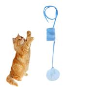 Nixiara Cat Teaser Toys, Cat Spring Toys | Retractable Cat String Toy Interactive Cat Ball,Flexible Interactive Cat Toy Cat Toy for Door Wall Next to the Bed