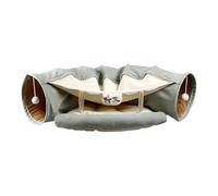 Nixiara Cat Tunnel Toy - Soft Cat Bed with Tunnel - Multi-functional Pet Supplies, Foldable Cave, Pet, Portable Bed, Kittens Toys for Sleep Entertainment Exercise