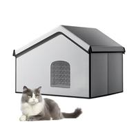 Nixiara Cooling House for Outdoor Cats | Insulated Cat House with Ice Box for Outdoor | Hot Days Supplies Easy Cleaning Breathable Pet Shelter for Dorm Living Room Garden Balcony Home Yard