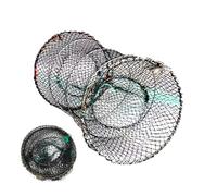 Nixiara Crab Trap, Bait Trap For, Multifunctional Bait Cage Sturdy Foldable Throwing Net for Freshwater Tidal Zones Beach Blessing Aquarium Collecting Survival Technique