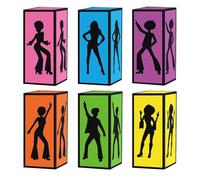 Nixiara Disco Box | Retro Desk Decoration,Decorative Retro Box,for Birthday Night Party Themed Event Bookcase Window Sill Bookshelf Display Cabinet Bedroom Living Room Home Office