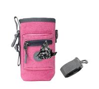 Nixiara Dog Authority Bag, Puppy Holder for Training, Dog Snack Container Large Capacity Built-in Poop Bag Dispenser for Walking, Pet Feed Snack Reward, Adjustable Strap