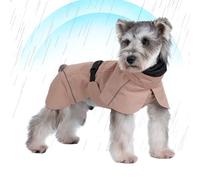 Nixiara Dog Raincoat - Dog Raincoat with Adjustable Hood - Adjustable Reflective Lightweight Poncho for Medium Dogs, Puppies and Outdoor Activities
