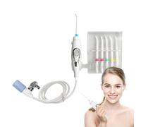 Nixiara Faucet Water Flosser, Non-Electric Oral Irrigator, Tap 6 Nozzles Non-Electric Oral Irrigator Water Flosser, Long Lasting Adjustable Teeth Cleaning for Safety