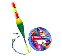 Nixiara Float Line Set for Fishing at Night - Fishing Line Complete Set | High Visibility and Anti-Twist Equipment for Saltwater Sea Shore Boat Pier Hobbyists Beginners as well as