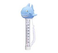 Nixiara Floating Pool Temperature Gauge | Cartoon Shark Floating Monitoring Tool | Water Temperature Monitoring Gauge | for Spa Tub Bathroom Pond Fountain Aquarium Shower Outdoor