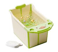 Nixiara Foldable Baby Bathtub | Travel Portable Easy Storage Baby Pool - Convenient Ergonomic Bathing Support for Home Apartment Dorm Holiday Vacation