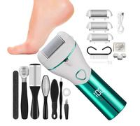 Nixiara Foot File Callus Remover, Electric Pedicure Kit,Foot Scrubber Dead Skin Remover Pedicure Tools - Callus Foot Remover with 3 Grinding Heads for Thick Calluses and Rough Skin