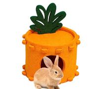 Nixiara Hamster small bed, hamster tunnel nest | pineapple felt hamster house hamster bed,Cute hamster accessories Tunnel sleeping nest for chinchillas and guinea pigs