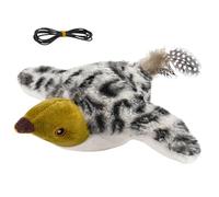 Nixiara Interactive Cat Toy With Bird Sound,Interactive Remote Control Game | Remote Control Fluttering Bird Toy - For Movement and Against Boredom for Kittens