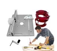Nixiara Manual Router Lift,Router Table Lift,Heavy Duty Aluminum Alloy Router Lift System Kit - Anti-Rust Lifting System Base Clear Scale Woodworking Tools Engraving Tool for Woodworking and