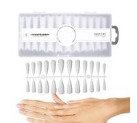 Nixiara Nail Extension Tips, Acrylic Tips - 240 Pieces Ultra Thin Artificial Nail Tips - French Nail Tips, Half Cover Nail Tips, Simple Nail Extension Set for Manicure Salons