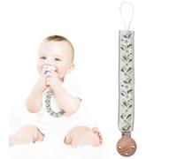 Nixiara Pacifier Chain - Teether Toys for Boy Girl - Toddler Pacifier Holder Leash for 0-3 Years Boys and Girls, Embroidering Teething Toys Teethers